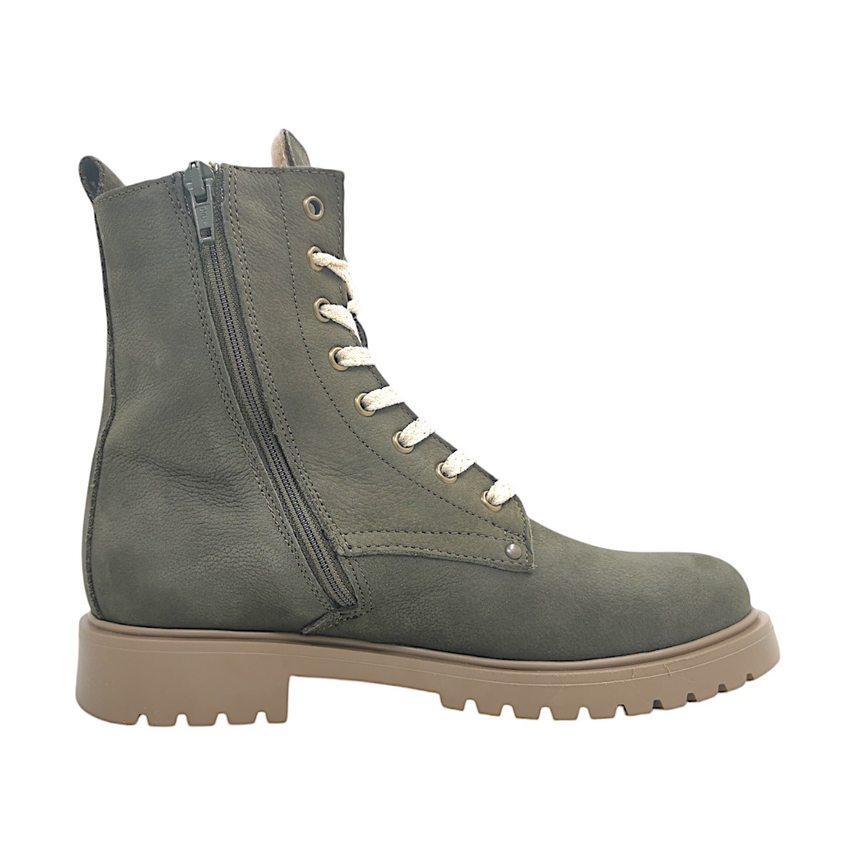 Micio Var 4 Kinderschuhe Mädchen Stiefel Grün Freizeit (army, Größe 35 EU)