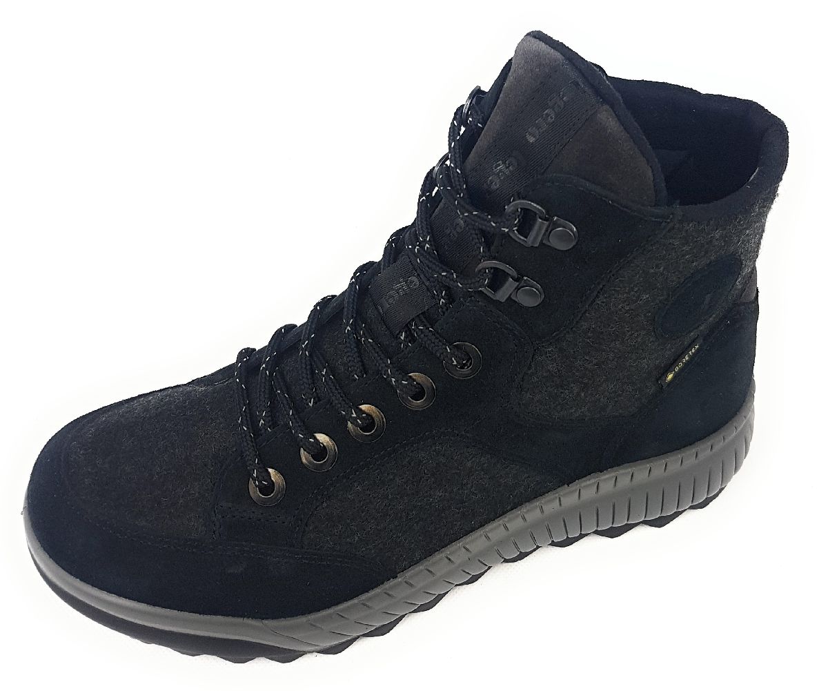Legero Damenschuhe Stiefeletten Reißverschluss Schwarz Freizeit (black 0000, Größe 43 EU)