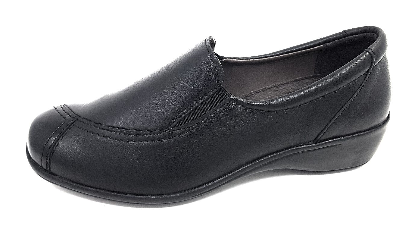 Aco Lexi 40 Damenschuhe Halbschuhe Slipper Schwarz Freizeit (black 908/2738, Größe 42 EU)