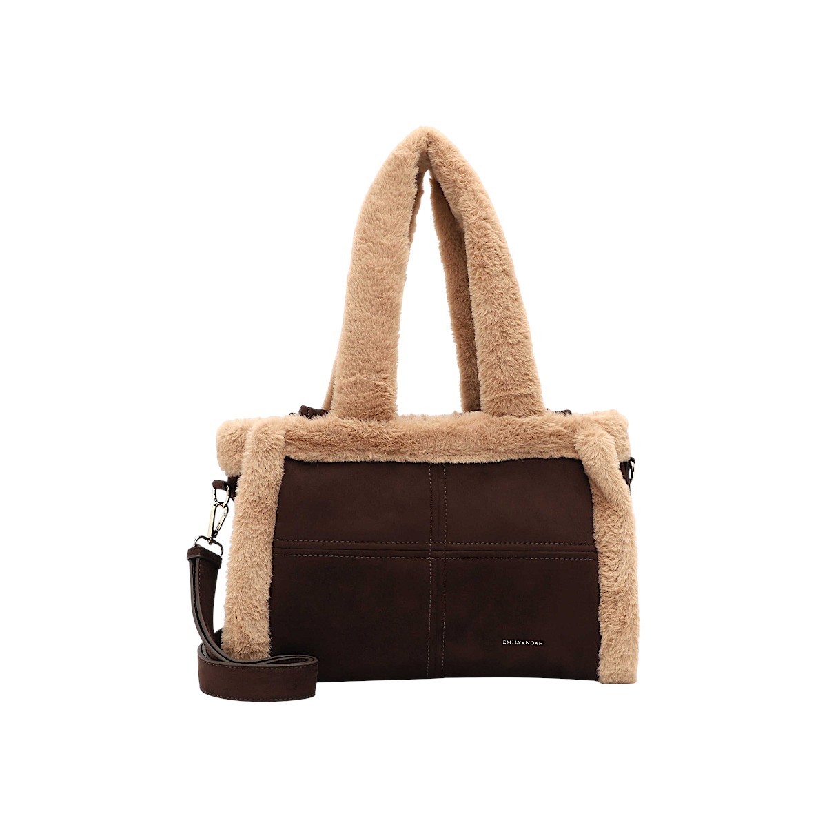 emily & noah Lisette Damenaccessoires Tasche Braun Freizeit (brown 200, Größe OneSize)