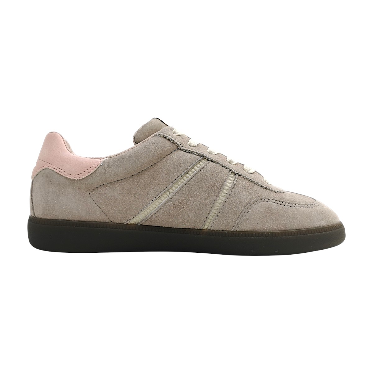 Tamaris Damenschuhe sportliche Schnürschuhe Beige Freizeit (taupe/rose 362, Gr. 1:36)