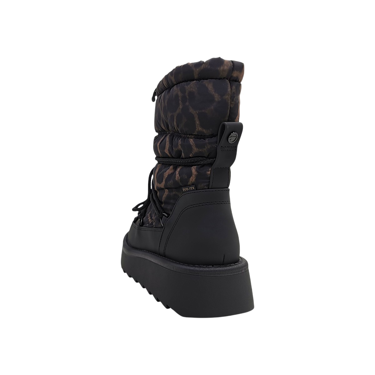 Tamaris Damenschuhe Gefüttert Winterstiefel Braun Freizeit (black/leo 090, Größe 42 EU)