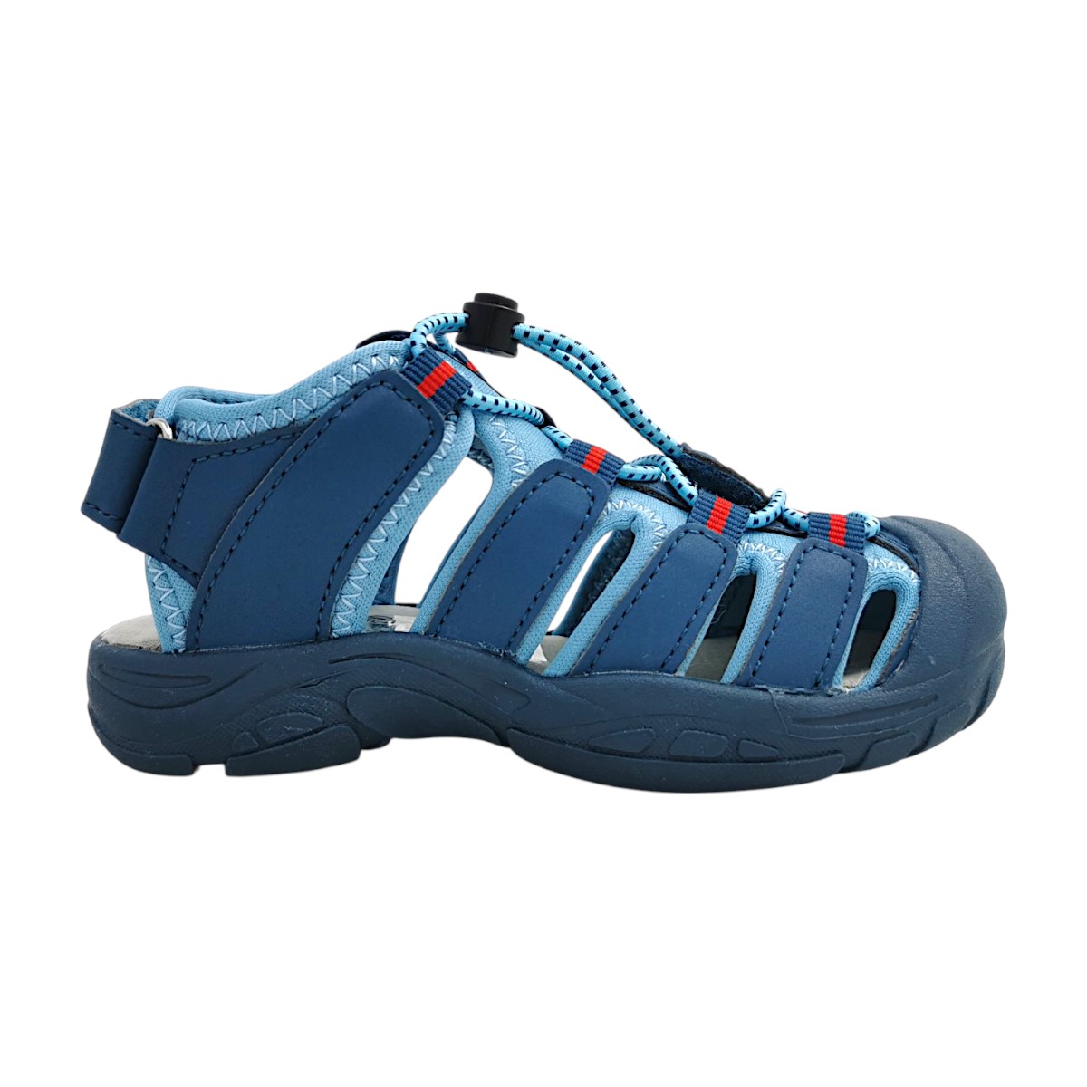 Trollkids Kvalvika Sandal 194-152 Blau dolphin blue/spicy red