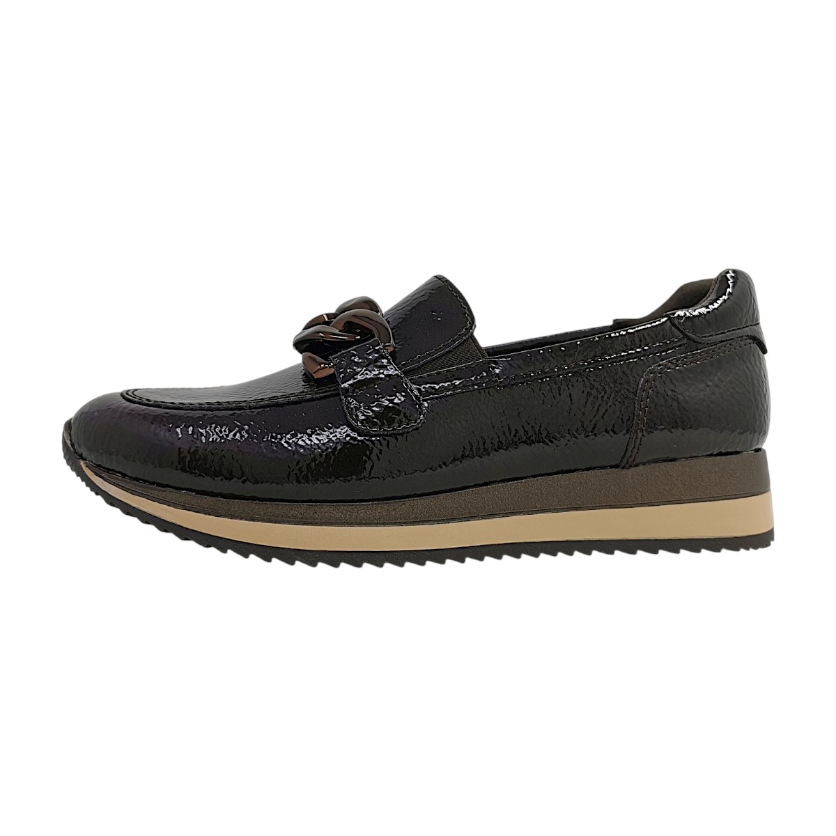 Jana Damenschuhe Halbschuhe Slipper Braun Freizeit