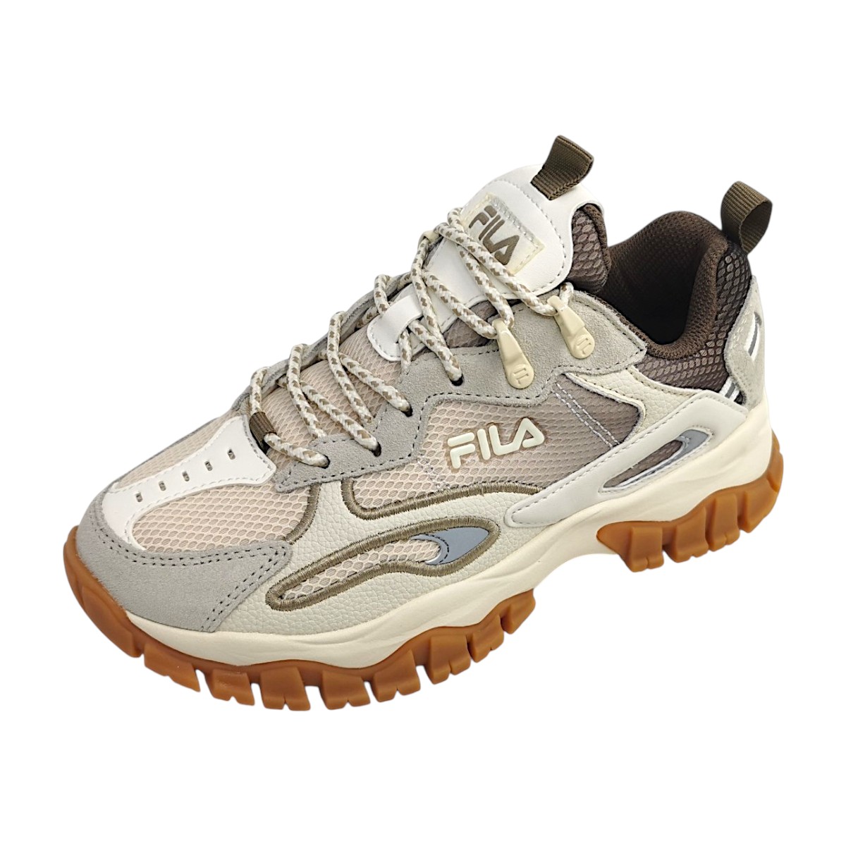 Fila Ray Tracer TR2 Sportschuhe Damen Sneaker sportlicher Schnürer Beige Freizeit (marshmallow 13535, Größe 41 EU)