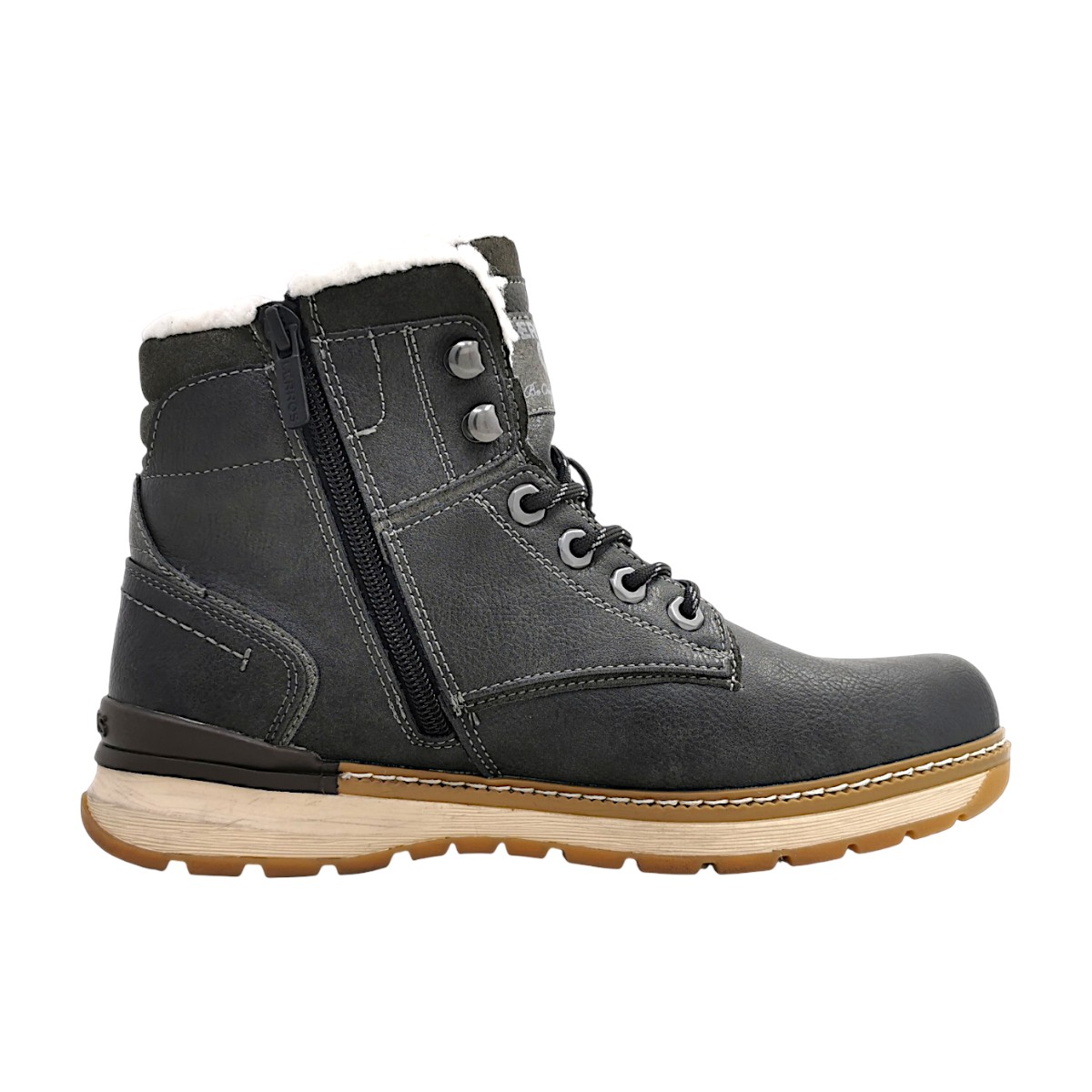 Lerros Herrenschuhe Warmfutter Schnürstiefel Grau Freizeit (graphit 259, Größe 41 EU)