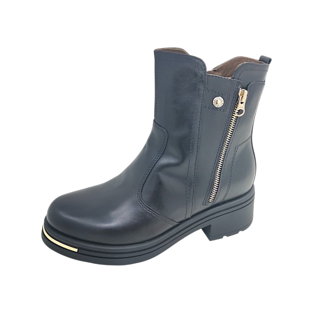 Nero Giardini Damenschuhe Stiefel Reißverschluss Schwarz Freizeit (Nero 100, Größe 39 EU)