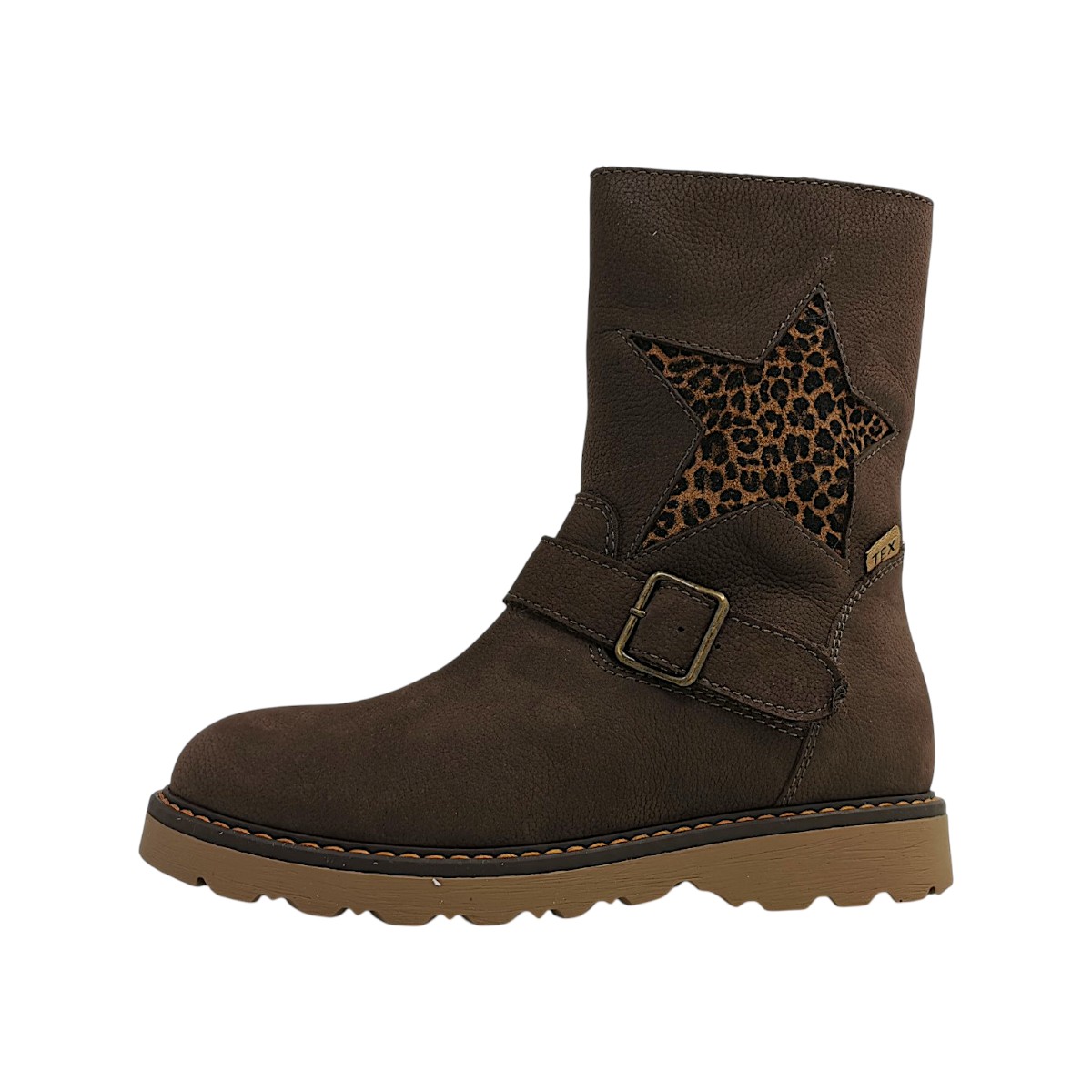 Micio Kinderschuhe Mädchen Stiefel Reißverschluss Braun Freizeit