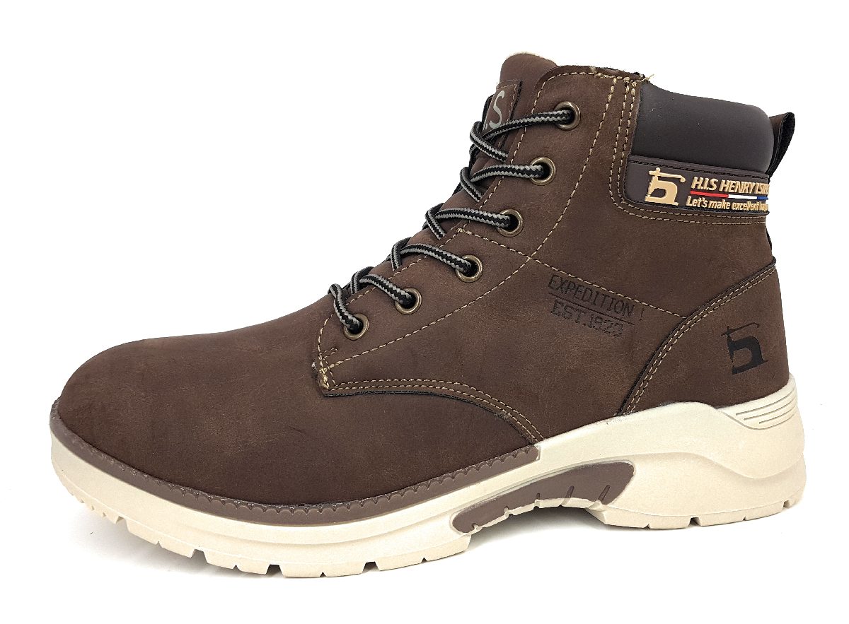 HIS Herrenschuhe Stiefel Warmfutter Stiefel Braun Freizeit