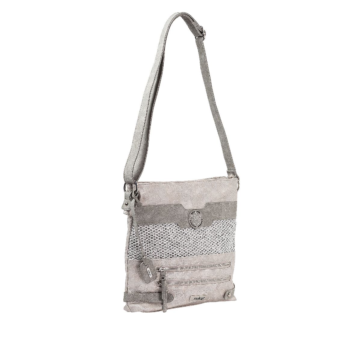 Rieker Damenaccessoires Accessoires Taschen Tasche Beige Freizeit (weiß-silber 40, Größe OneSize)