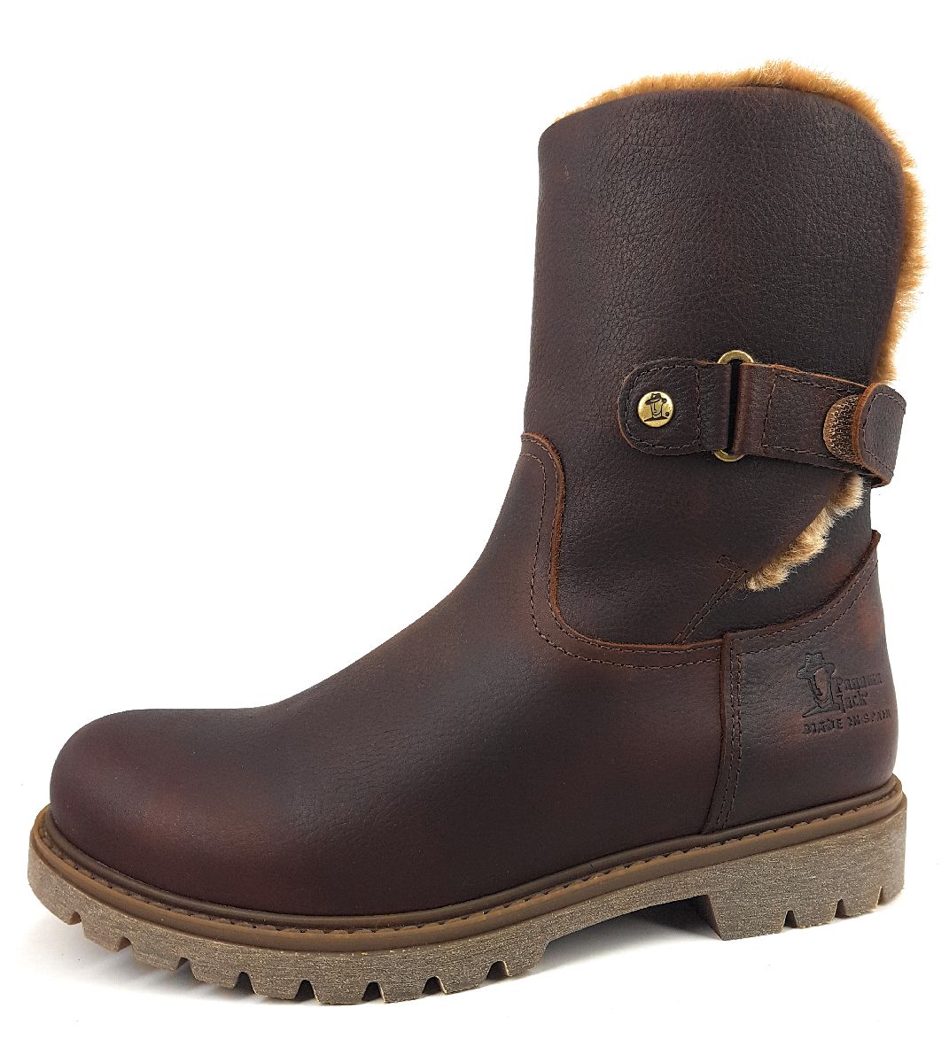 Panama Jack Damenschuhe Stiefel Gefüttert Stiefel Braun Freizeit