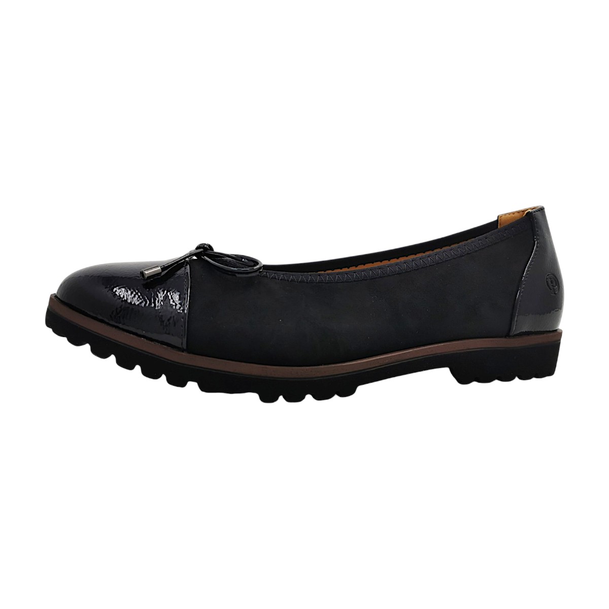 2 Go Fashion Damenschuhe Ballerinas Ballerina Schwarz Freizeit