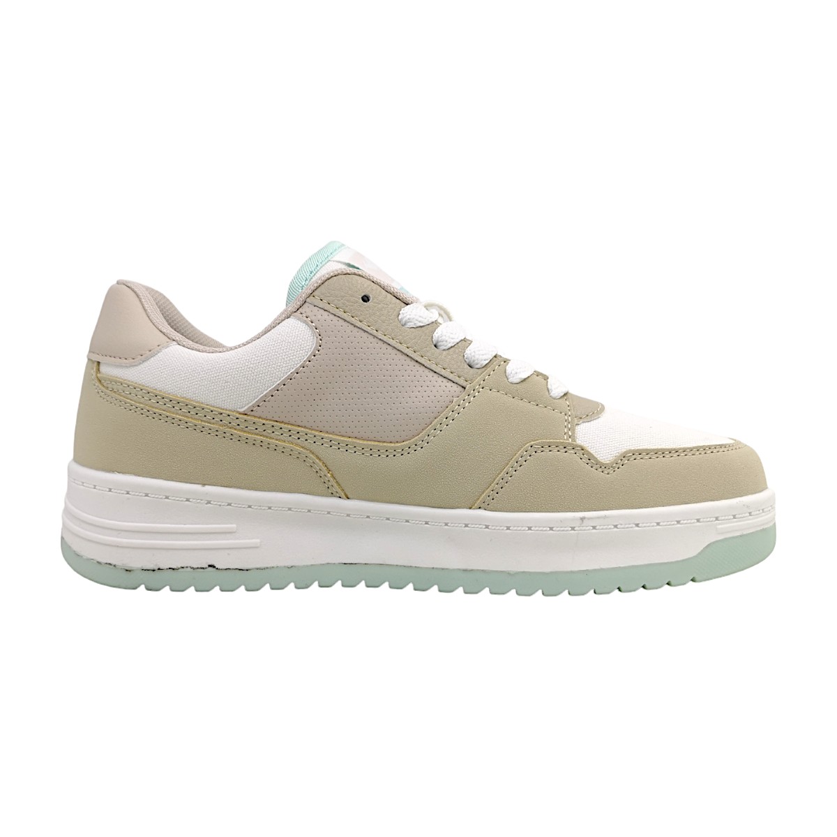 KangaRoos Jane Damenschuhe Sportive Schnürer Mehrfarbig Freizeit (Beige Mint 1067, Größe 40 EU)