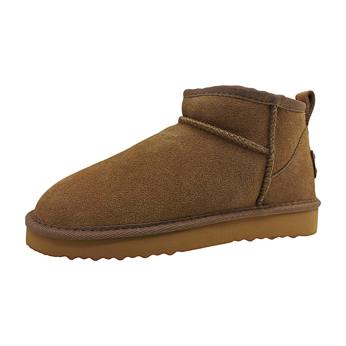 OOG Damenschuhe Stiefel Gefüttert Braun Freizeit (Khaki, Gr. 1:39)