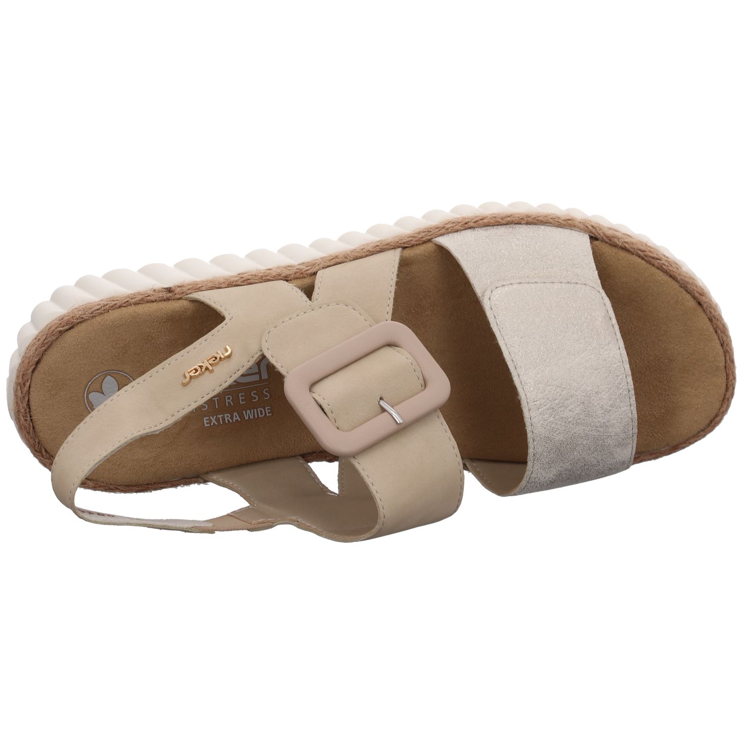 Rieker 69260-60 Beige beige-gold/perle