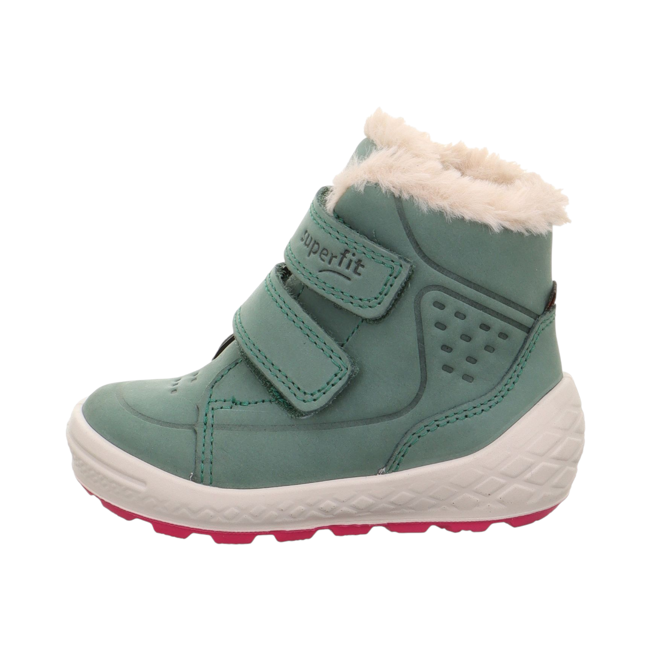 Superfit Groovy 2.0 Kinderschuhe Mädchen Winterstiefel Lauflern Grün (grün 7020, Gr. 1:26)