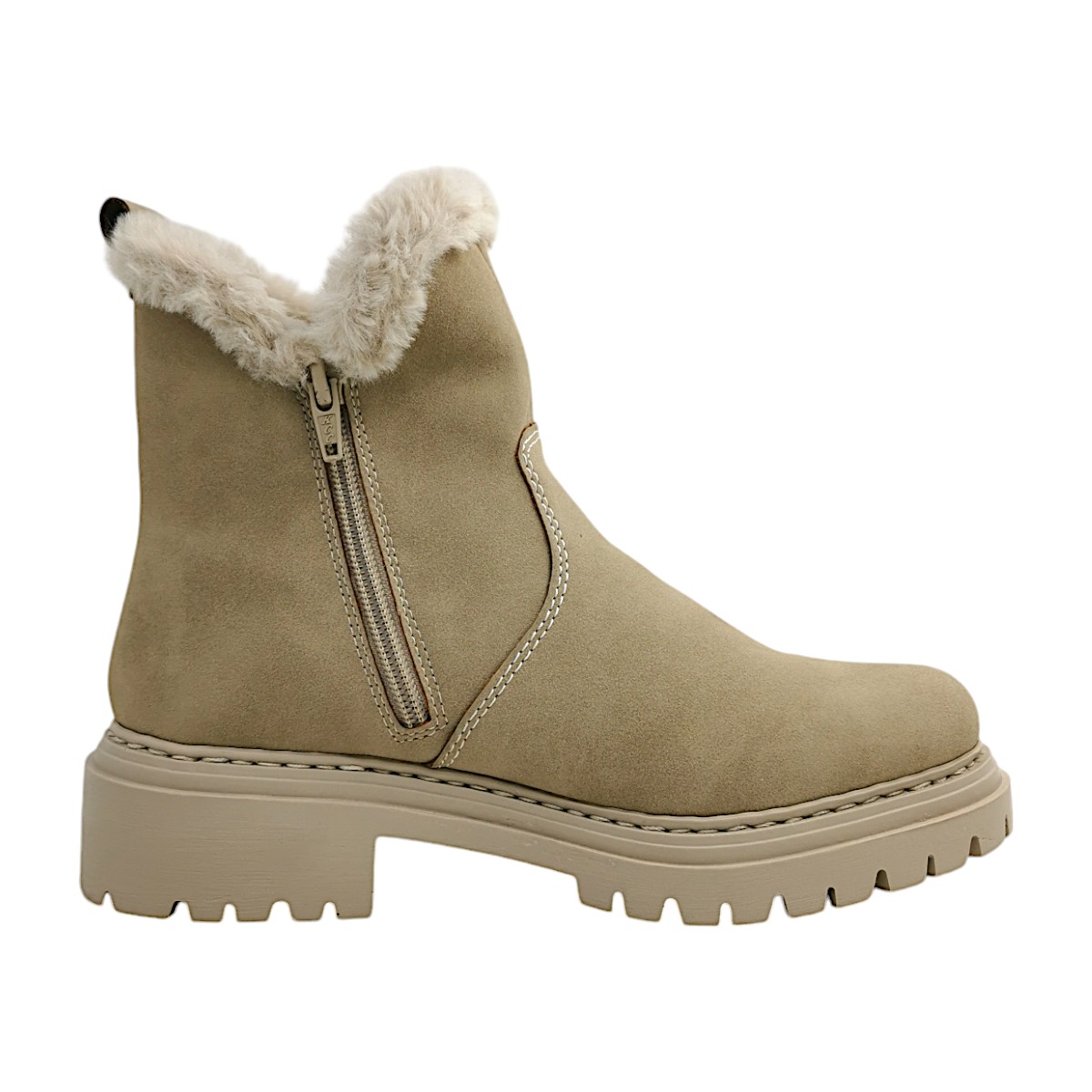 Rieker Damenschuhe Reißverschluss Schaftstiefel Beige Freizeit (60- Ginger, Größe 37 EU) Rieker Damenschuhe Reißverschluss Schaftstiefel Beige Freizeit (60- Ginger, Größe 37 EU)