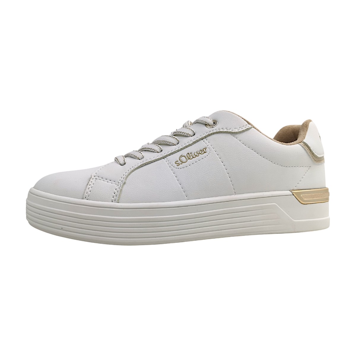 s.Oliver Damenschuhe Schnürschuhe Sportive Weiß Freizeit s.Oliver Damenschuhe Schnürschuhe Sportive Weiß Freizeit
