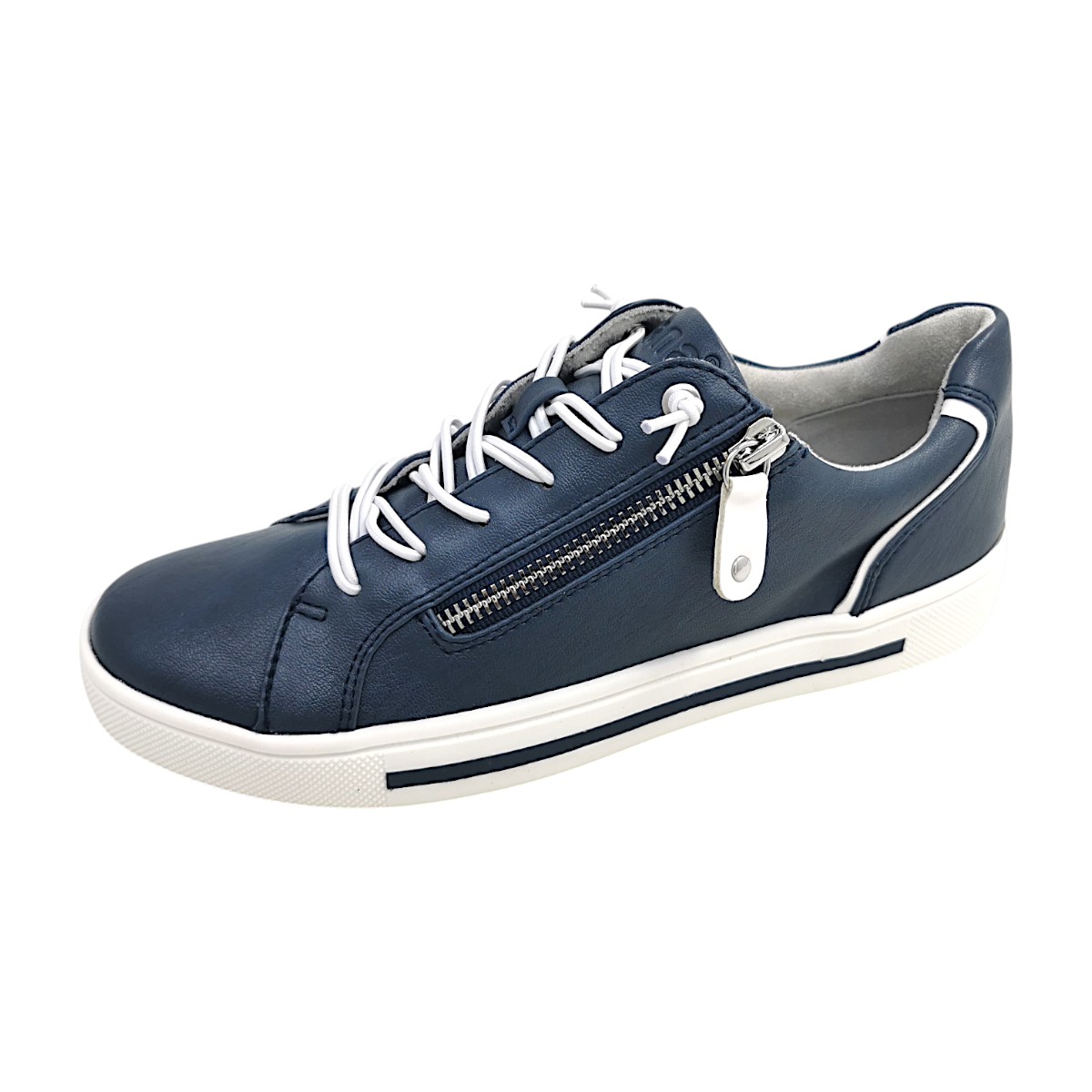 Jana Damenschuhe sportlicher Schnürer Blau Freizeit (navy 850, Größe 41 EU)