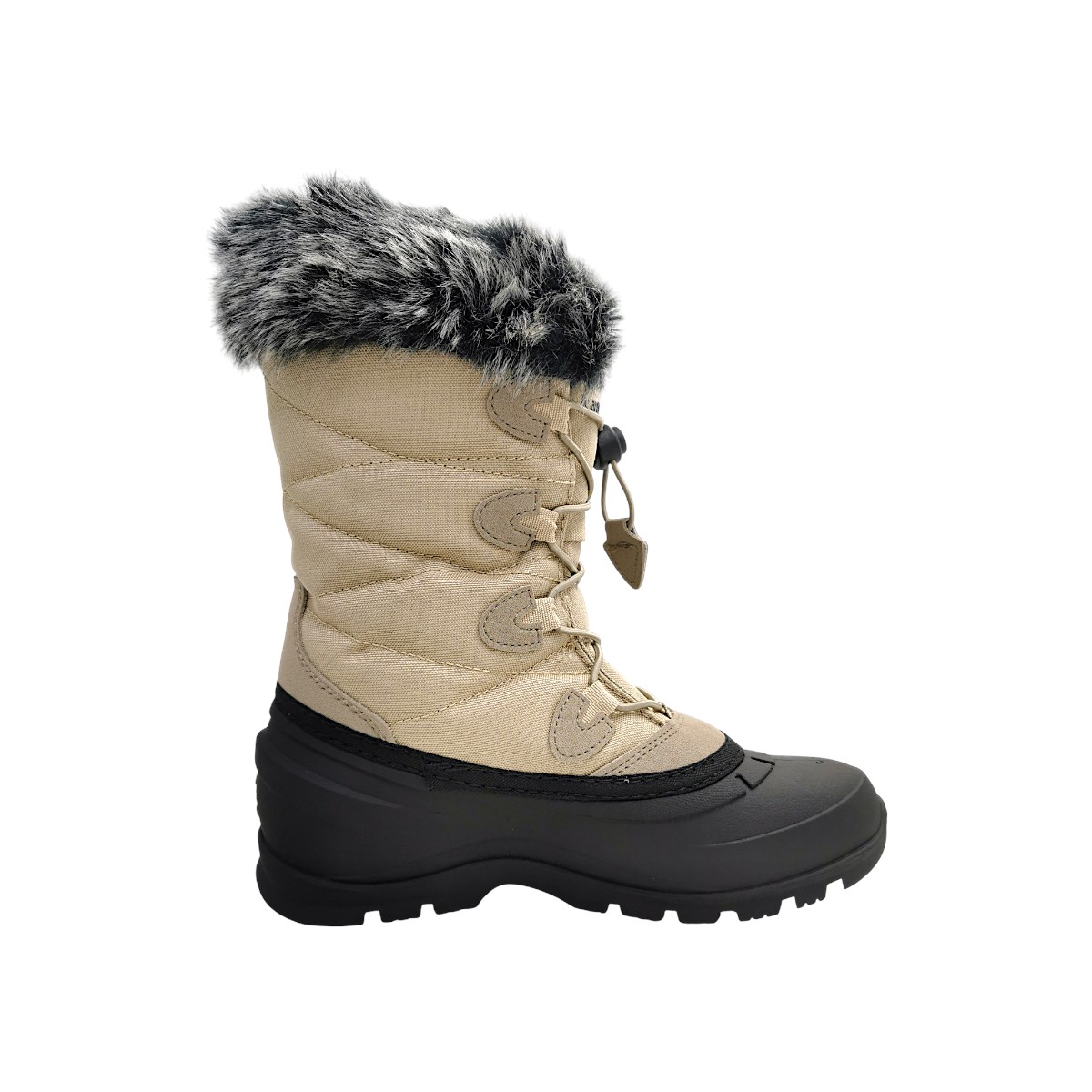 Kamik CHA MOMENTUM3 Damenschuhe Stiefel Gefüttert Winterstiefel Schwarz Freizeit (Charcoal, Größe 42 EU)