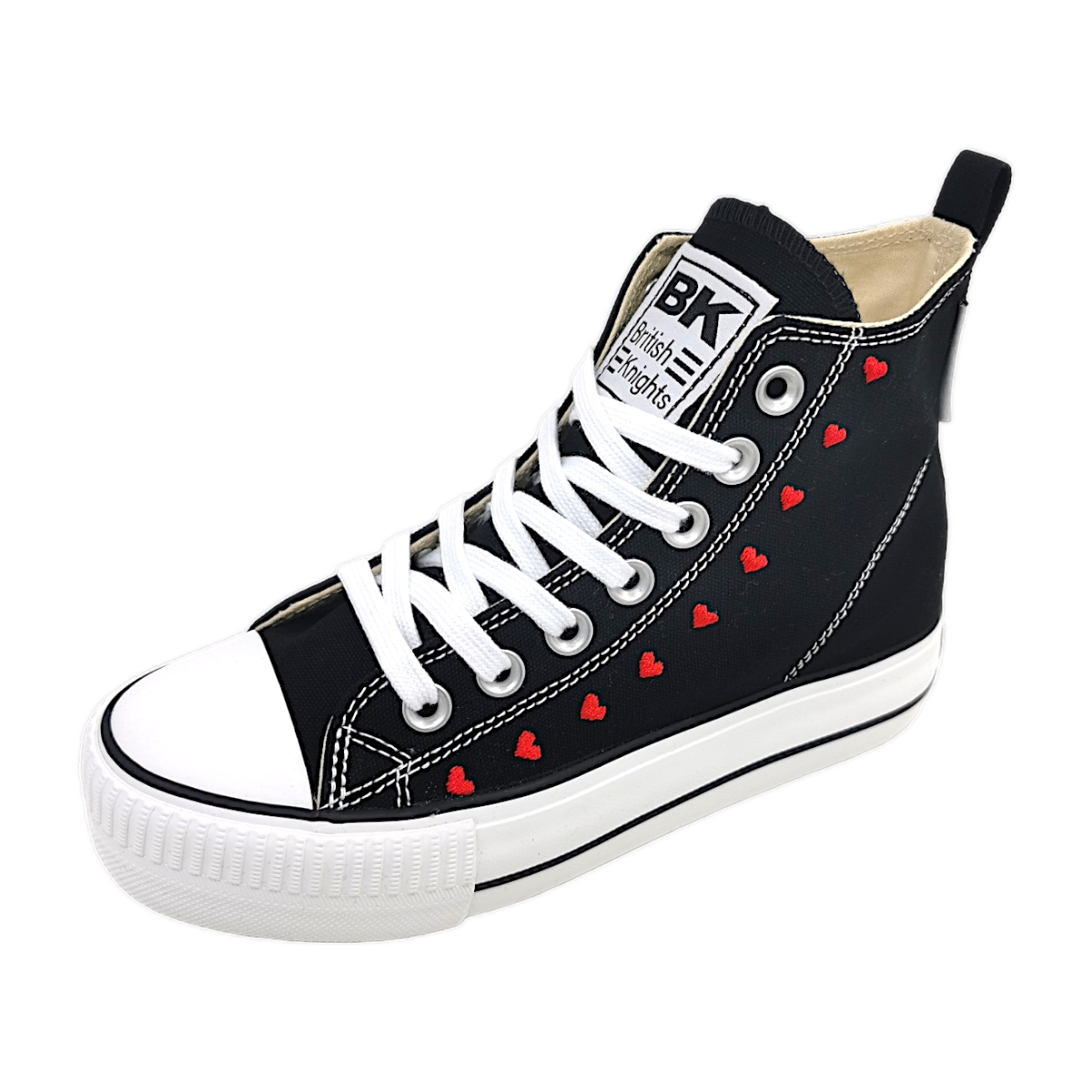 British Knights Kaya MID B51-3730-01 Schwarz 01 Black/hearts