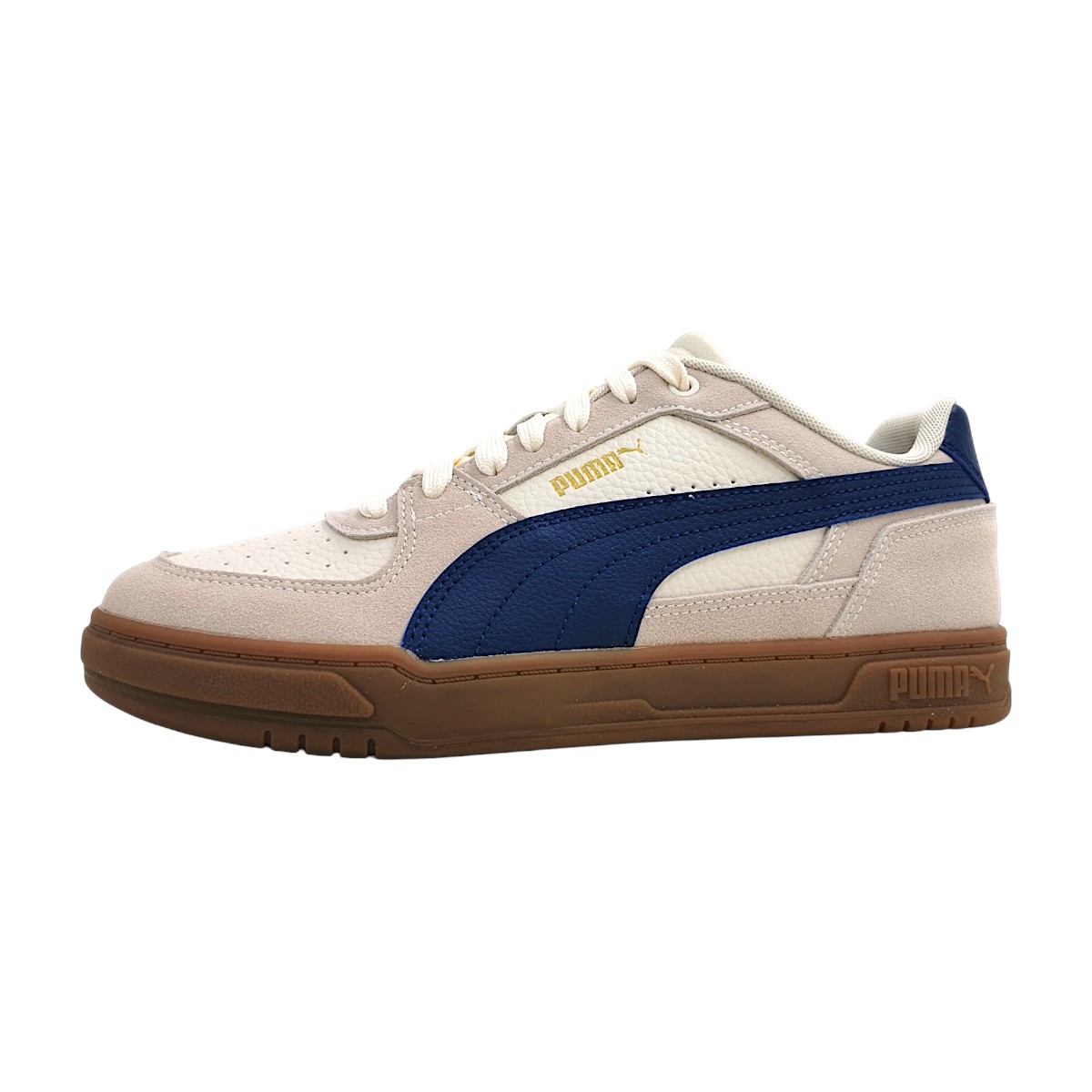 Puma Caven III OG Sportschuhe Herren Sneaker Beige Freizeit (silver fog/blue/snow, Gr. 2:10.5)
