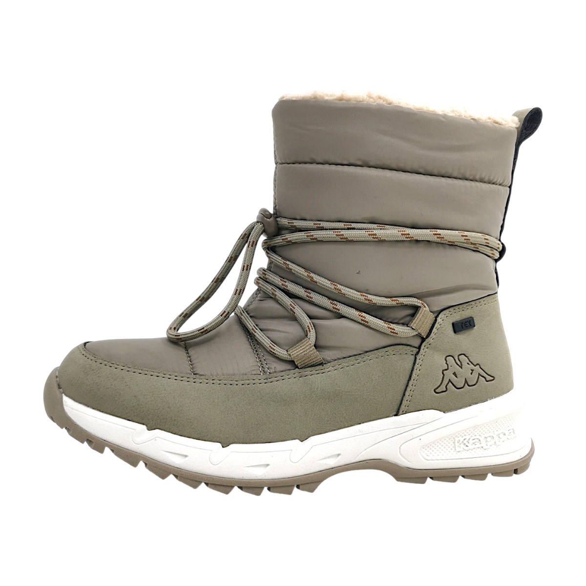 Kappa Damenschuhe Stiefel Gefüttert Winterstiefel Beige Freizeit