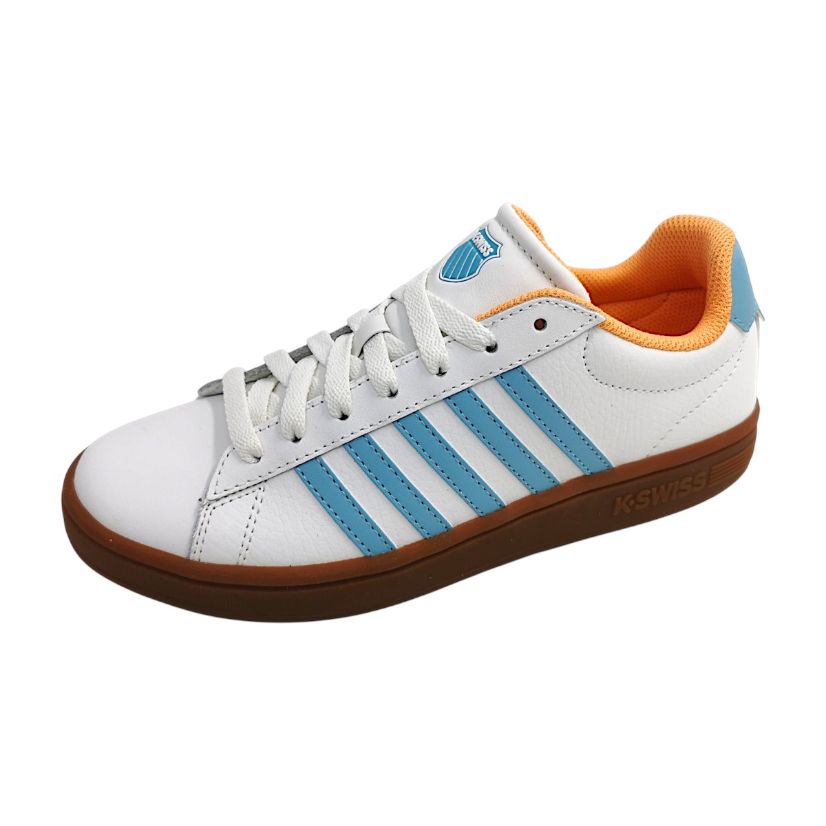 K-Swiss Court Tierbreak II 94413-126-M Weiß blan/Mkblu/Pchcbl 126