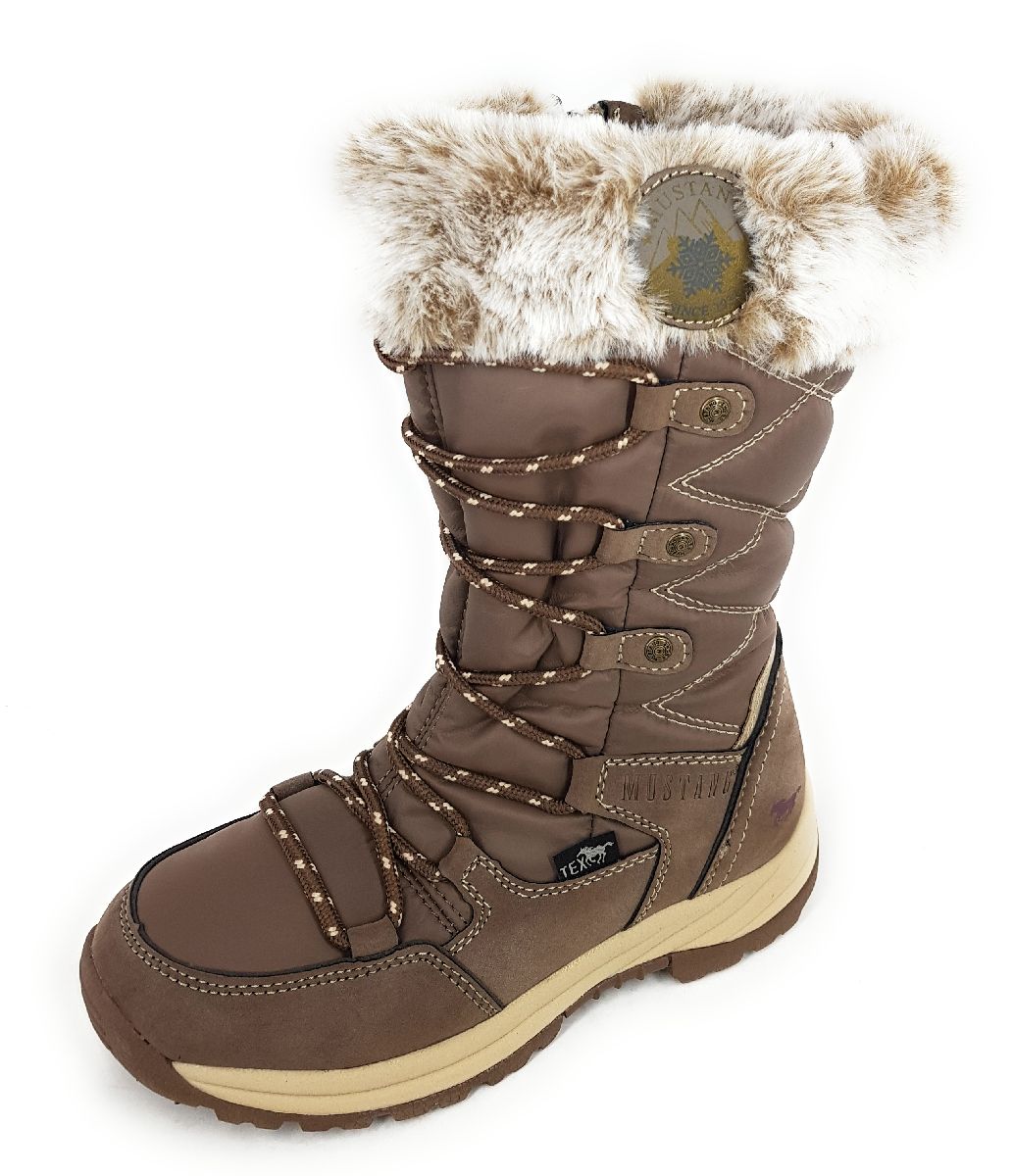 Mustang Kinderschuhe Mädchen Winterstiefel Braun Freizeit Mustang Kinderschuhe Mädchen Winterstiefel Braun Freizeit