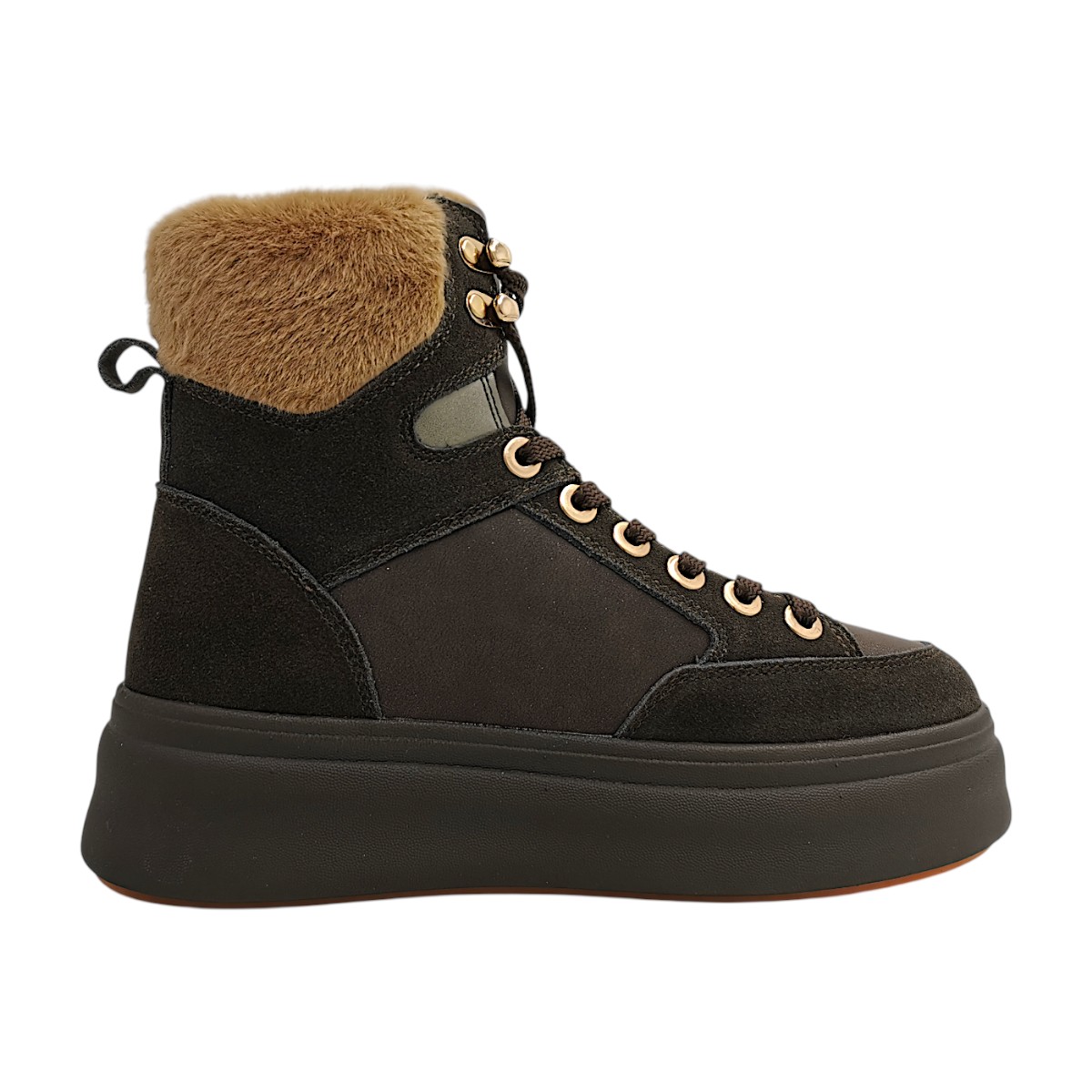Blauer USA Emery01 Damenschuhe Schnürer Winterstiefel Braun Freizeit (Dark Brown DKB, Größe 41 EU)