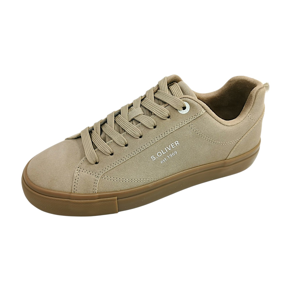 s.Oliver Herrenschuhe sportlicher Schnürer Braun Freizeit (beige 8100, Gr. 1:40)