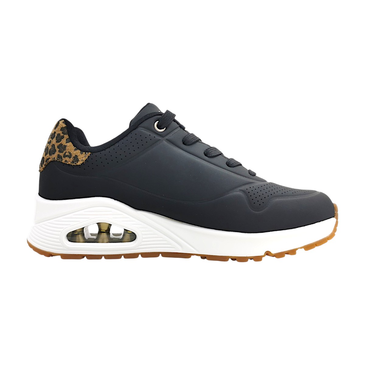 Skechers Uno - Jungle Nite 177093 BKLD Schwarz Black/Leopard BKLD