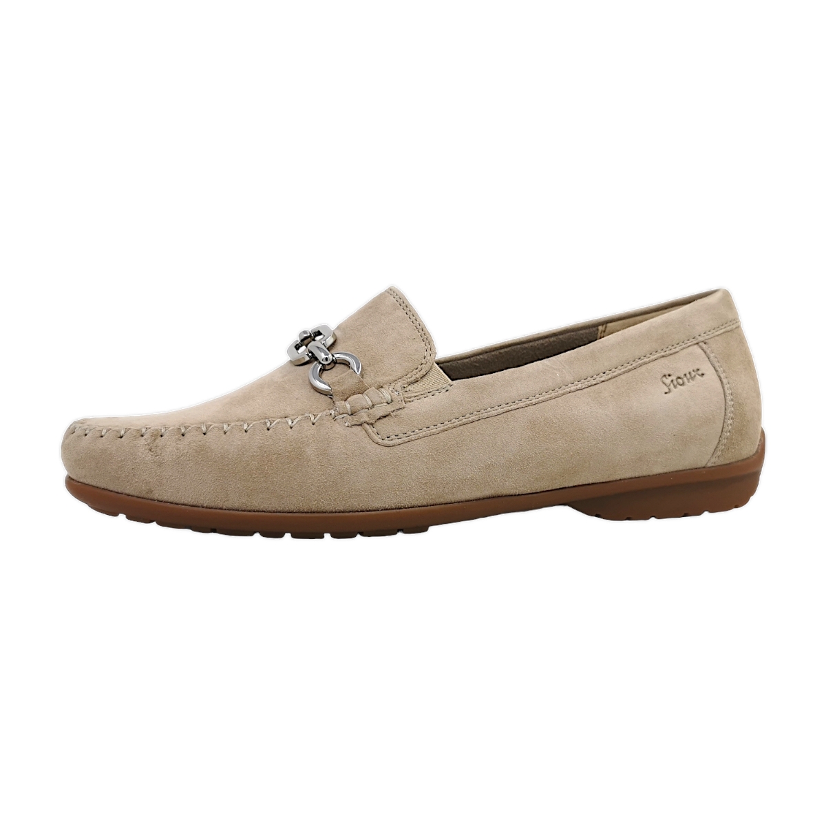Sioux Cortizia-737 Damenschuhe Halbschuhe Mokassin Beige Freizeit