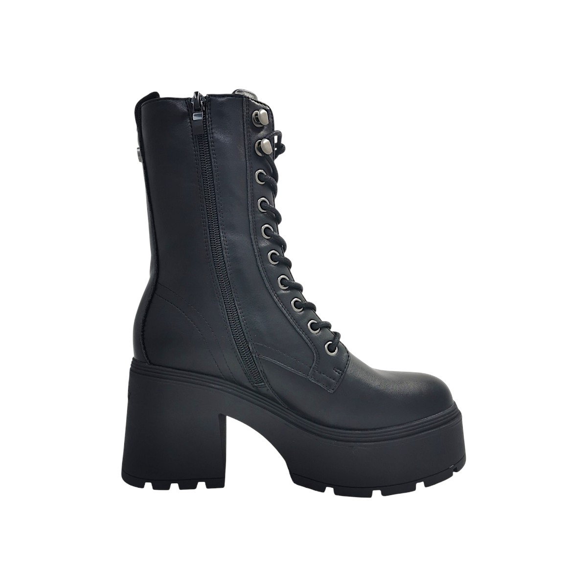 Buffalo Mila Lace Up Mid 1622615 Schwarz black Buffalo Mila Lace Up Mid 1622615 Schwarz black