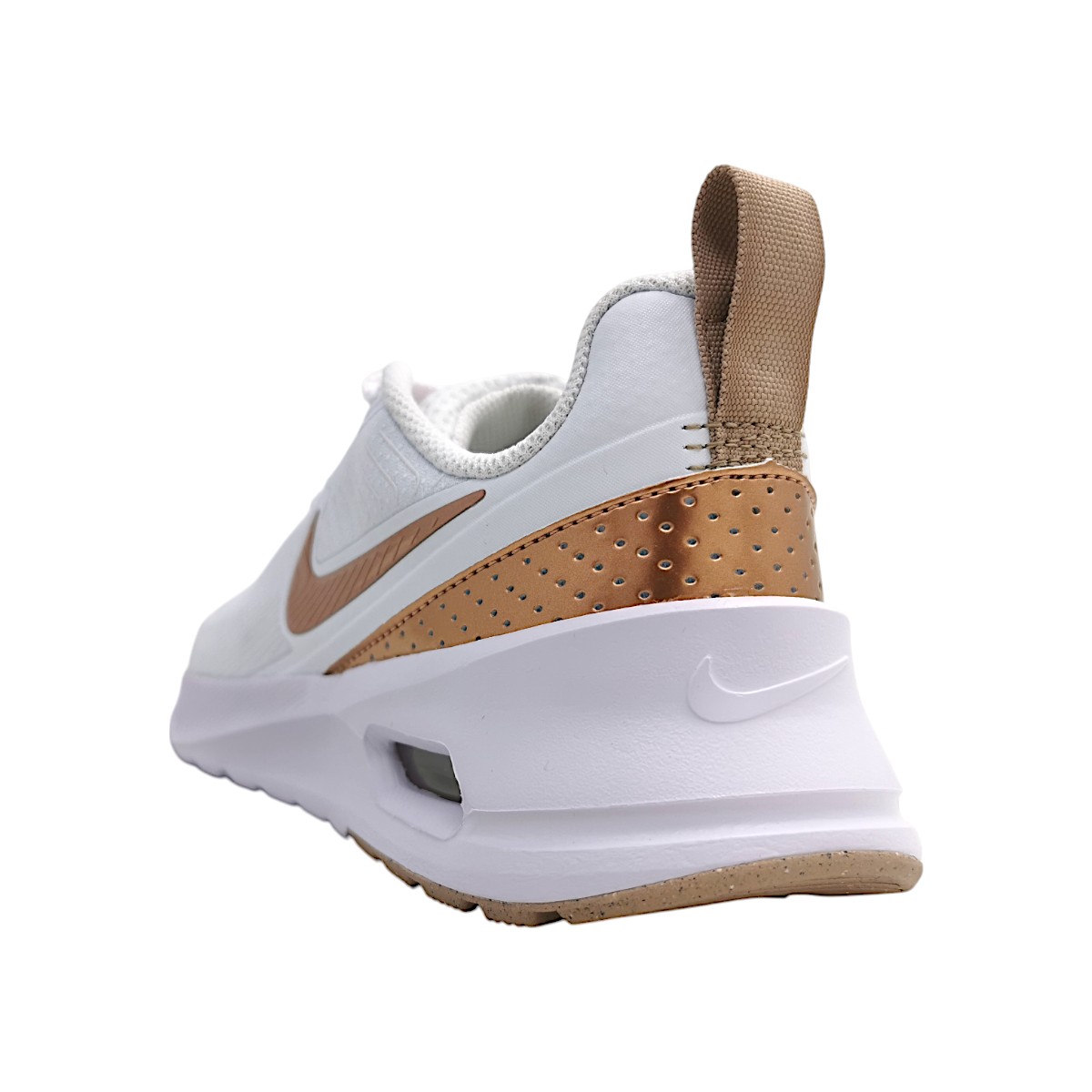Nike Air Max Nuaxis Sportschuhe Damen Trainingsschuhe Weiß Sport (white/bronze/sand 110, Größe 43.5 EU)
