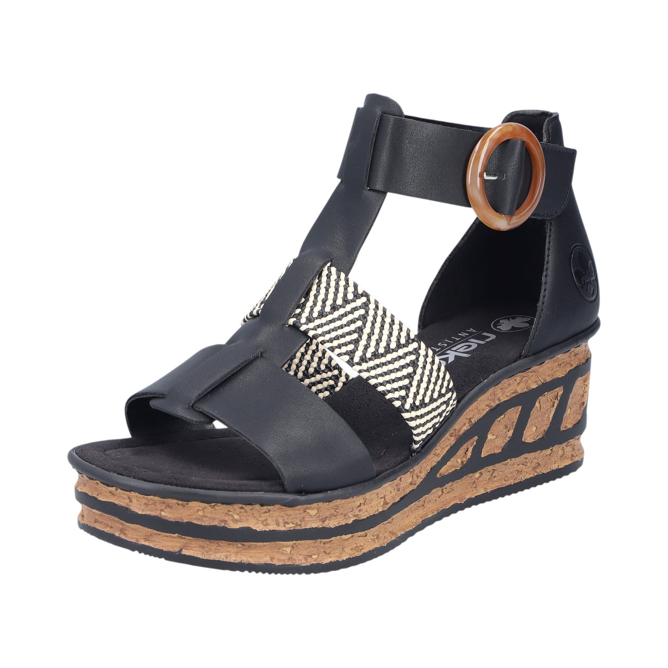 Rieker 6818200 681 68182-00 Schwarz schwarz 00