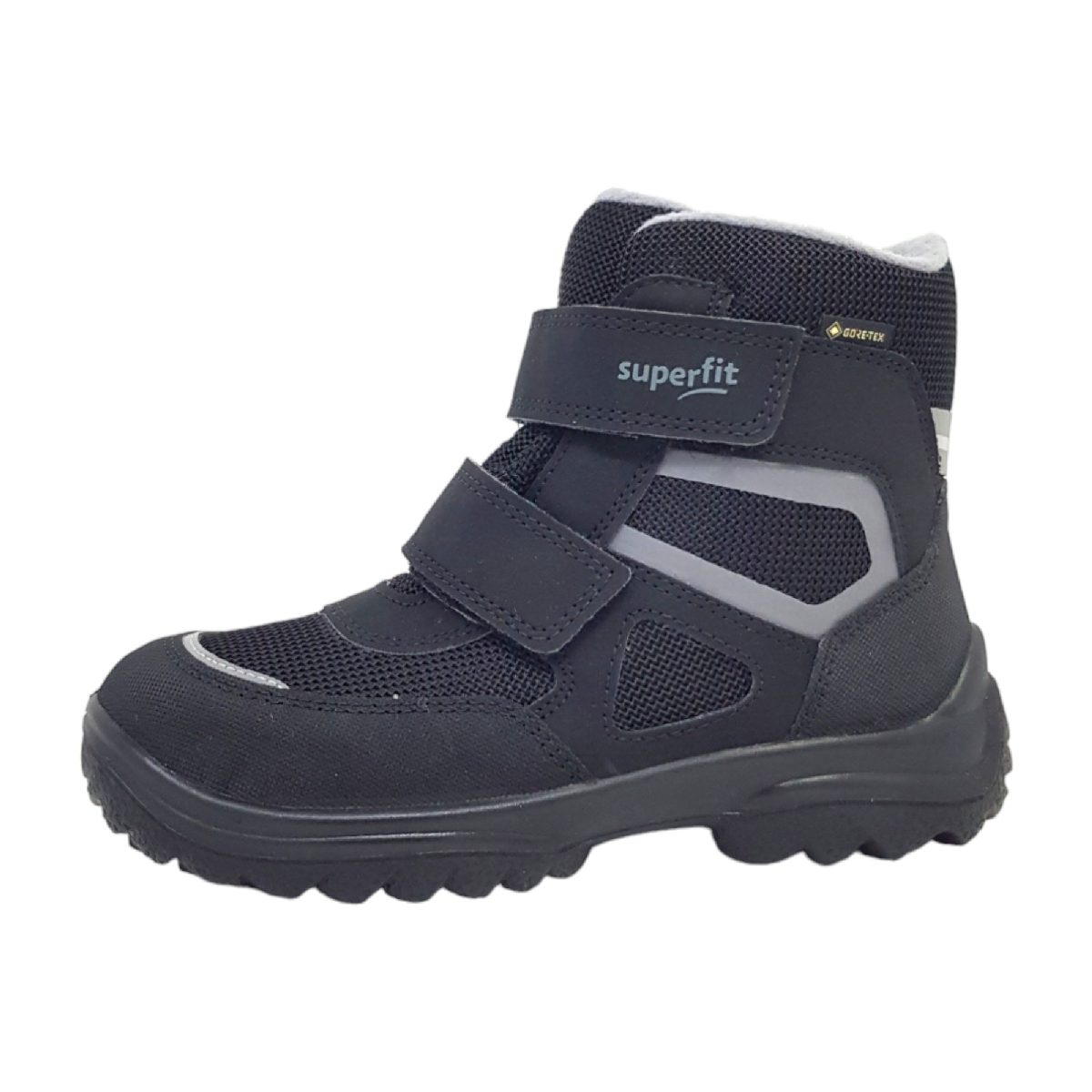 Superfit Kinderschuhe Jungen Winterstiefel Schwarz Freizeit