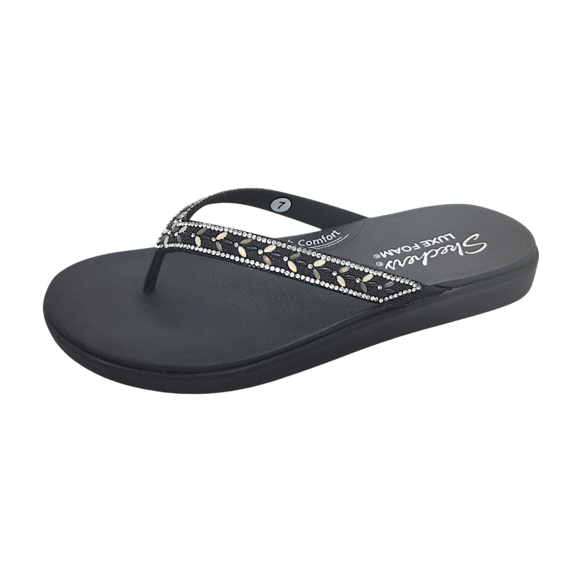 Skechers Meditation Luxe 163661/BLK Schwarz black BLK