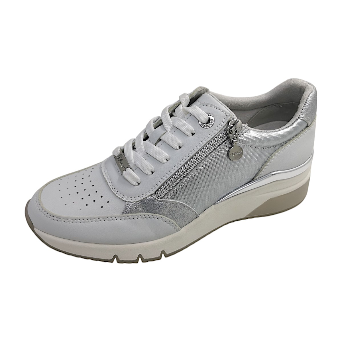 s.Oliver 5-23608-42-19A Weiß WHITE/SILVER 19A s.Oliver 5-23608-42-19A Weiß WHITE/SILVER 19A