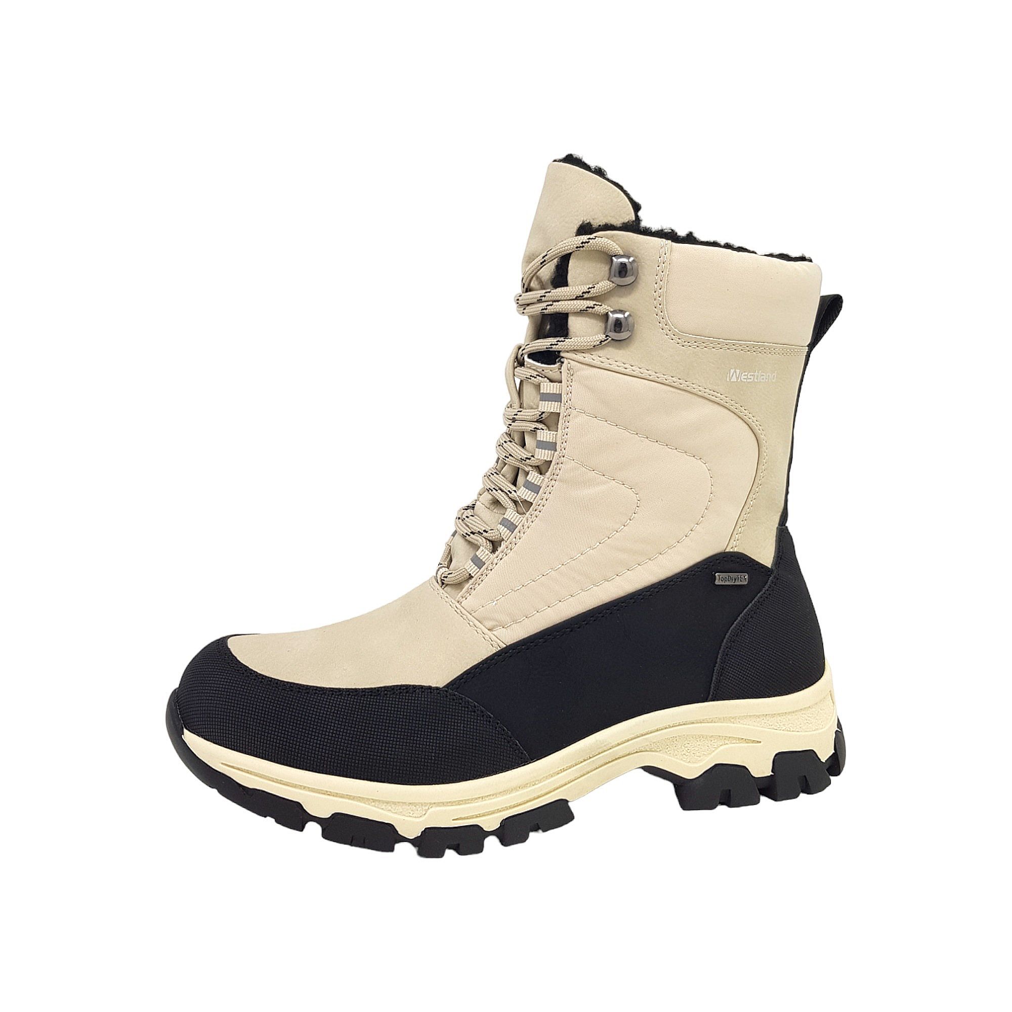 Westland Damenschuhe Stiefel Gefüttert Beige Freizeit Westland Damenschuhe Stiefel Gefüttert Beige Freizeit