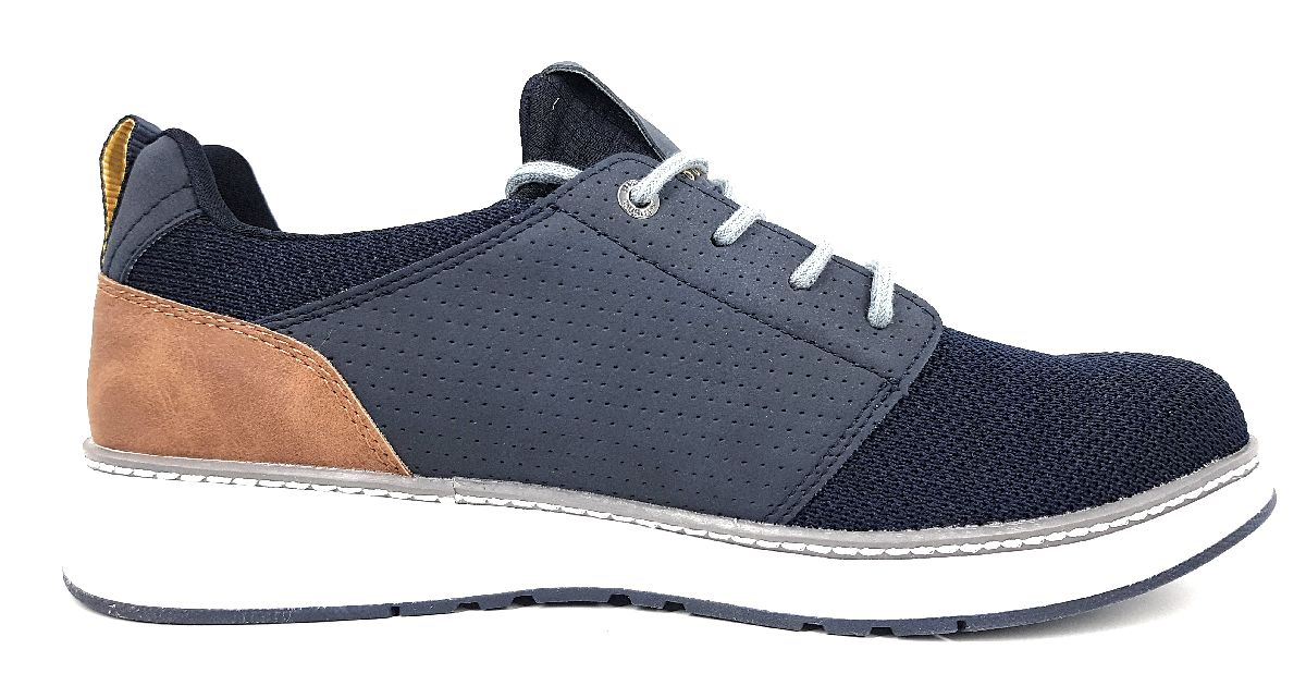 Bugatti Herrenschuhe Freizeitschuhe Schnürer Blau Freizeit (4100 dark blue, Größe 43 EU)