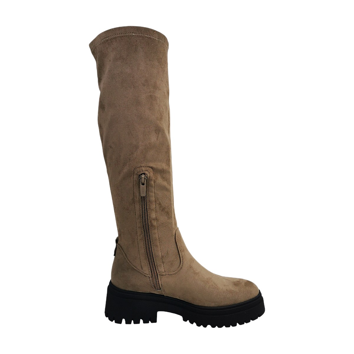 Mexx Phaedre Keto Damenschuhe Reißverschluss Schaftstiefel Beige Freizeit (dk. taupe 2009, Größe 38 EU)