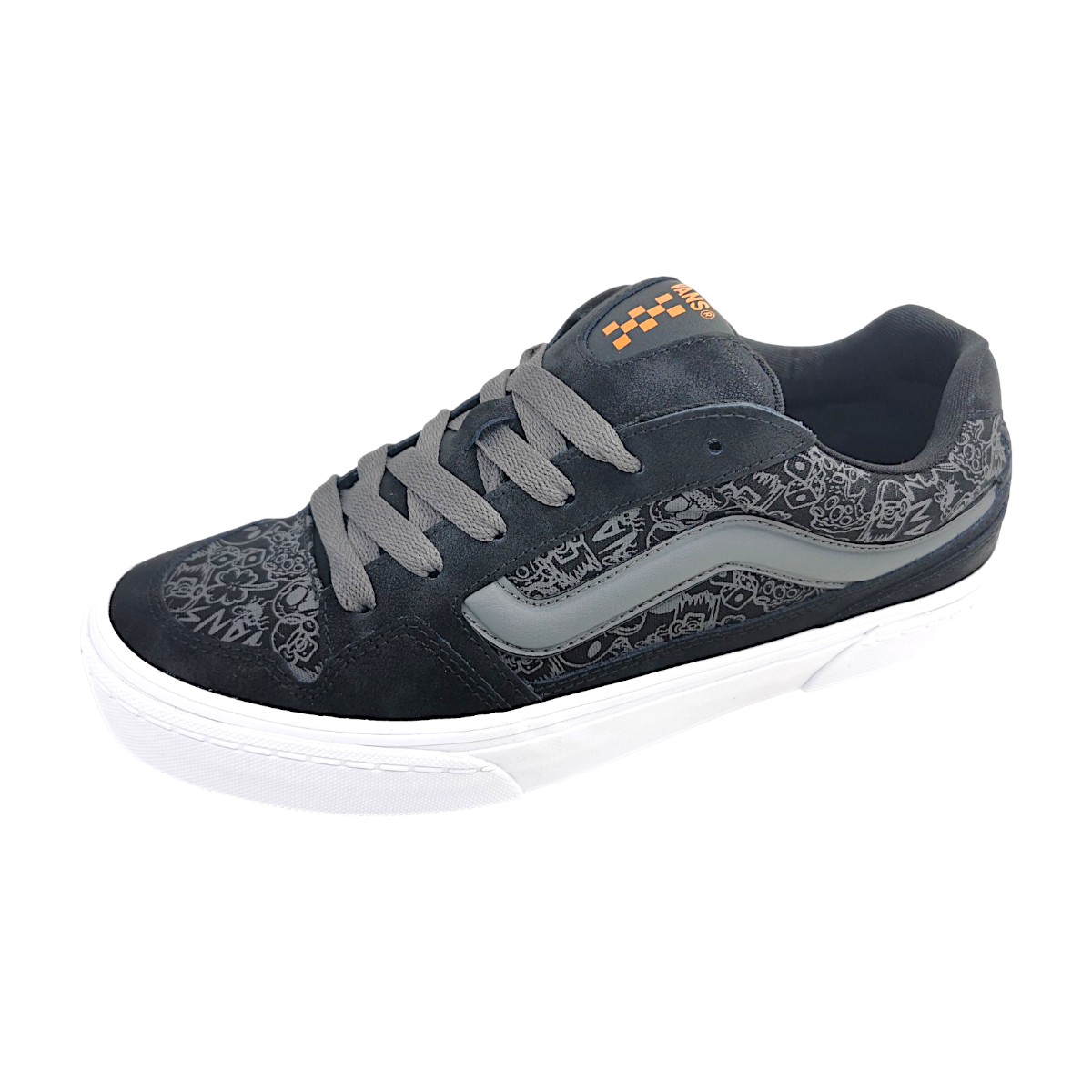 Vans Caldrone Skate Doodle VN000CSPY8J1 Schwarz black/orange Vans Caldrone Skate Doodle VN000CSPY8J1 Schwarz black/orange