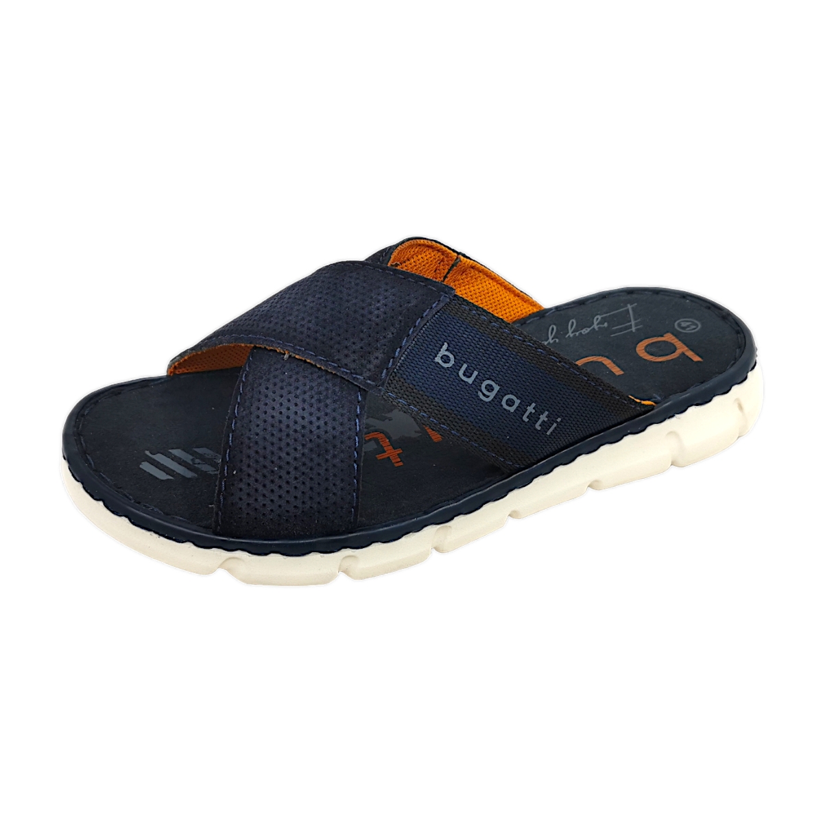 Bugatti Herrenschuhe Pantoletten Blau Freizeit (4100 dark blue, Größe 45 EU) Bugatti Herrenschuhe Pantoletten Blau Freizeit (4100 dark blue, Größe 45 EU)