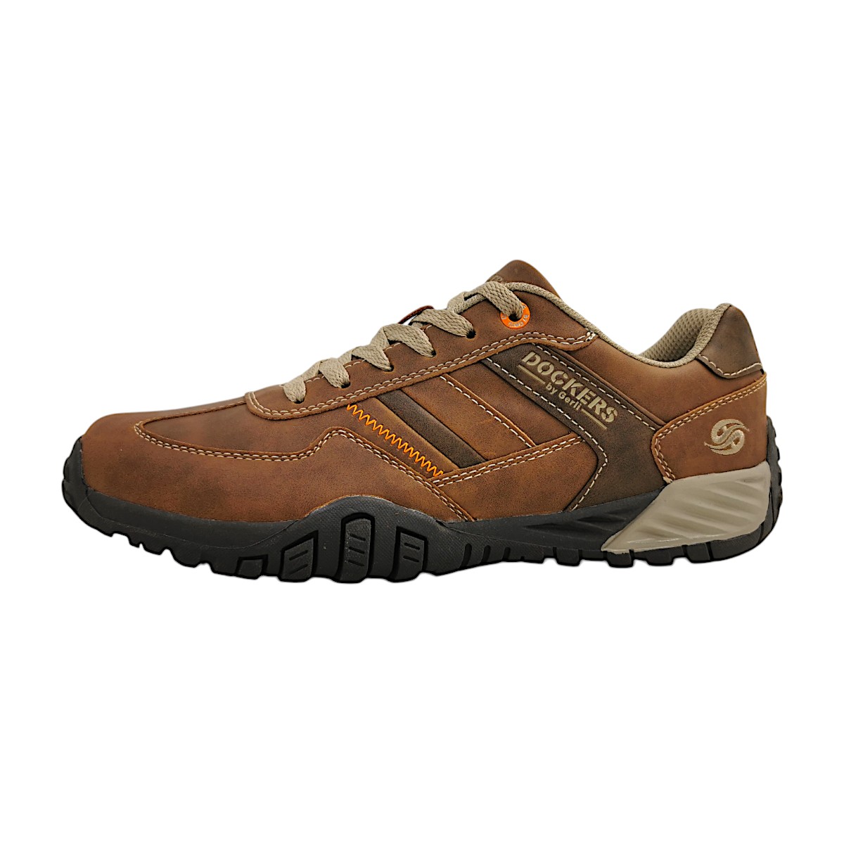 Dockers by Gerli Herrenschuhe Für lose Einlagen Schnürer Braun Freizeit (Cognac 470, Größe 42 EU)