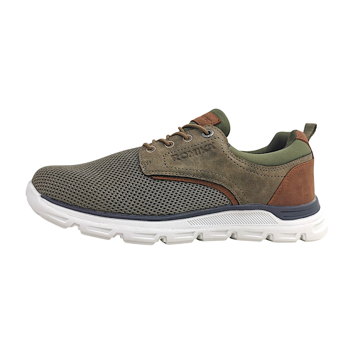 Romika Herrenschuhe Slipper sportlicher Schnürer Braun Freizeit Romika Herrenschuhe Slipper sportlicher Schnürer Braun Freizeit