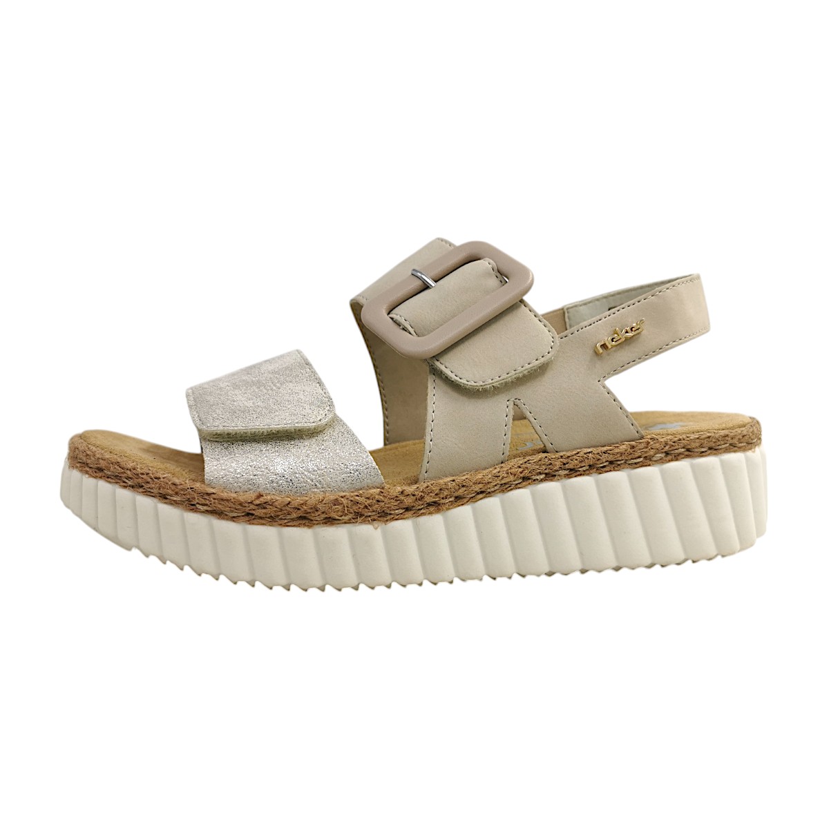 Rieker 69260-60 Beige beige-gold/perle