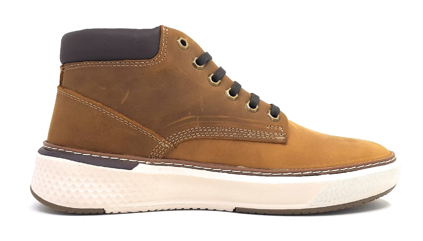 Lumberjack Scott Mid Cut Sneaker Herrenschuhe Stiefel Schnürer Beige (M1165 Tan Yellow, Gr. 1:40)