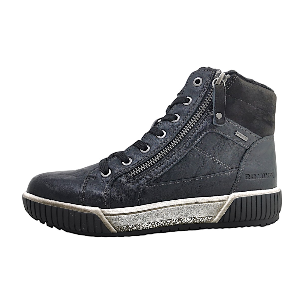 Romika Damenschuhe Stiefel Schnürer Schnürstiefel Schwarz Freizeit