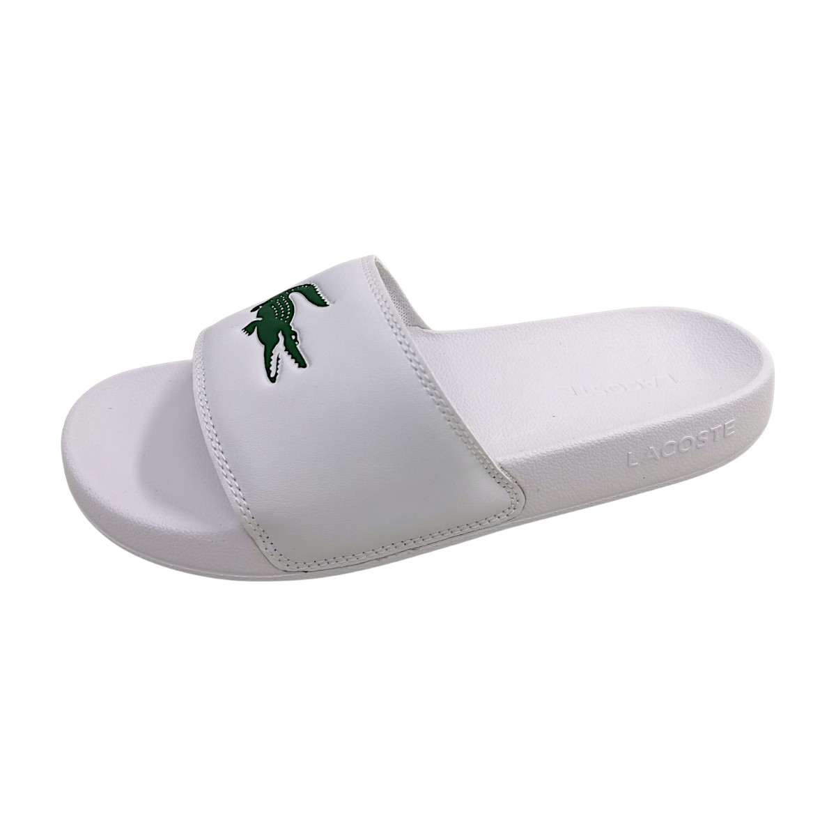 Lacoste Serve Slides 49CFA0042 Weiß WHT/Green 082 Lacoste Serve Slides 49CFA0042 Weiß WHT/Green 082